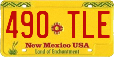 NM license plate 490TLE