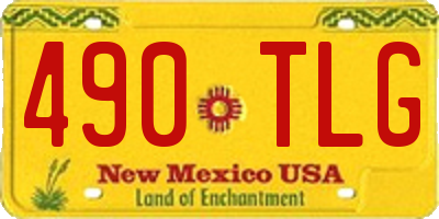 NM license plate 490TLG