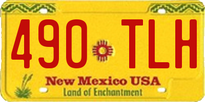 NM license plate 490TLH