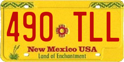 NM license plate 490TLL