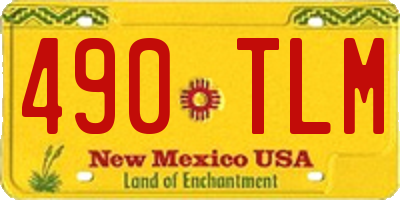 NM license plate 490TLM