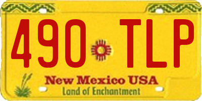 NM license plate 490TLP