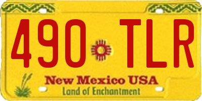NM license plate 490TLR