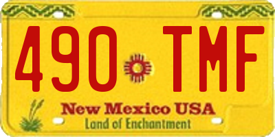 NM license plate 490TMF