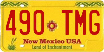 NM license plate 490TMG