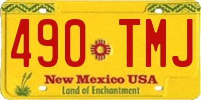 NM license plate 490TMJ