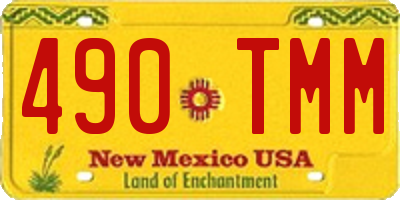 NM license plate 490TMM