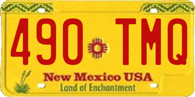 NM license plate 490TMQ