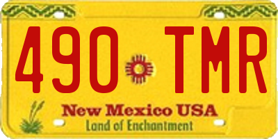 NM license plate 490TMR
