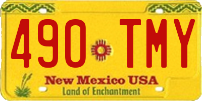 NM license plate 490TMY