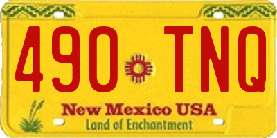 NM license plate 490TNQ