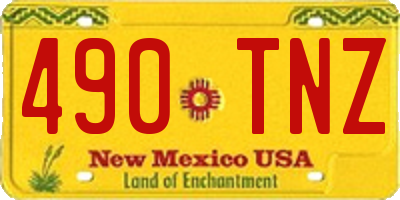 NM license plate 490TNZ
