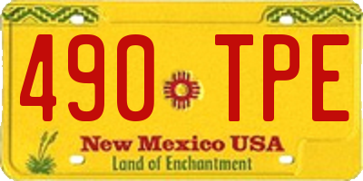 NM license plate 490TPE