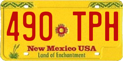 NM license plate 490TPH