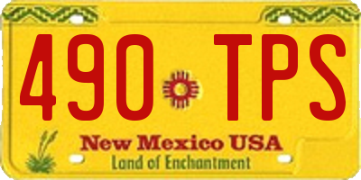 NM license plate 490TPS