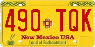 NM license plate 490TQK
