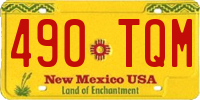 NM license plate 490TQM