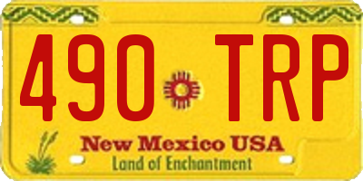 NM license plate 490TRP