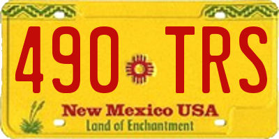 NM license plate 490TRS