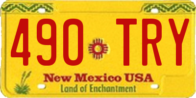 NM license plate 490TRY