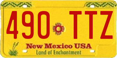 NM license plate 490TTZ