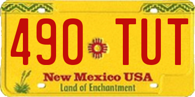 NM license plate 490TUT