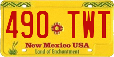 NM license plate 490TWT