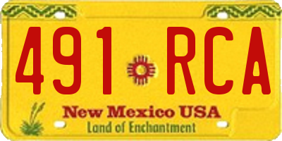 NM license plate 491RCA