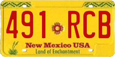 NM license plate 491RCB
