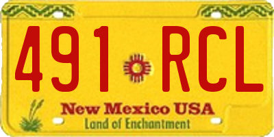 NM license plate 491RCL