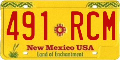 NM license plate 491RCM