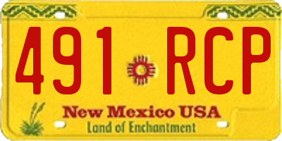 NM license plate 491RCP