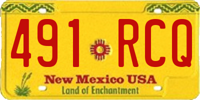 NM license plate 491RCQ