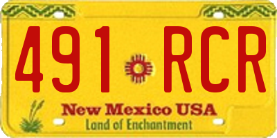 NM license plate 491RCR