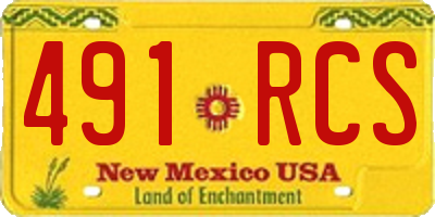 NM license plate 491RCS