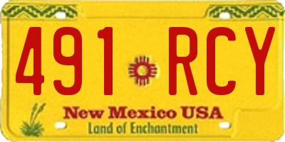 NM license plate 491RCY