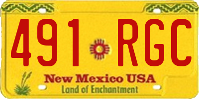 NM license plate 491RGC