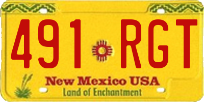 NM license plate 491RGT
