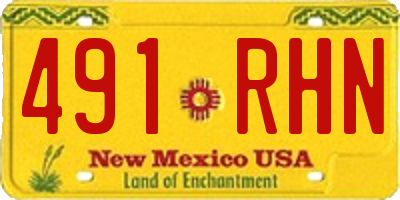 NM license plate 491RHN