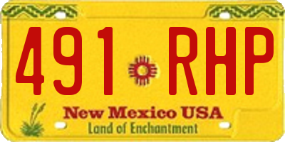 NM license plate 491RHP