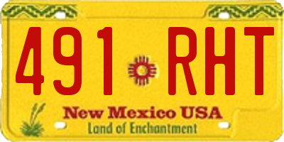 NM license plate 491RHT