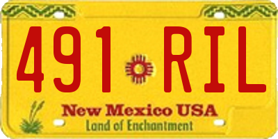 NM license plate 491RIL