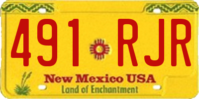 NM license plate 491RJR