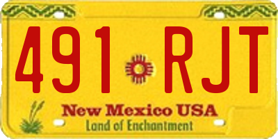 NM license plate 491RJT