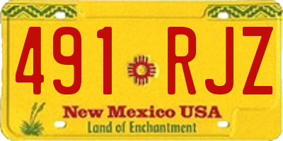 NM license plate 491RJZ