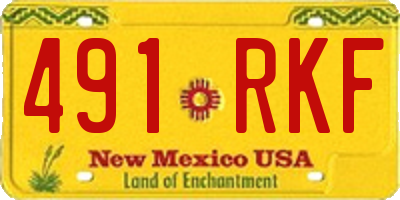 NM license plate 491RKF