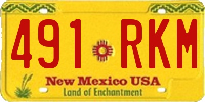 NM license plate 491RKM