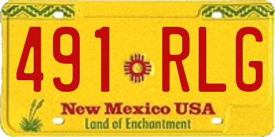 NM license plate 491RLG