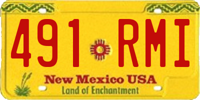 NM license plate 491RMI