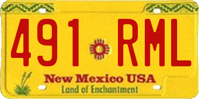 NM license plate 491RML